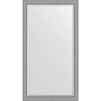 Зеркало Evoform Exclusive Floor 202х112 BY 6188 с фацетом в багетной раме - Серебряная кольчуга 88 мм стекло