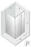 Душевой уголок New Trendy Avexa Black 100x100 R EXK-1591 профиль Черный стекло прозрачное