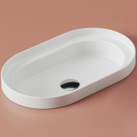 Раковина Artceram Fuori 60 TFL033 01 00 Белая фарфор полувстраиваемая