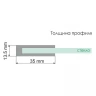 Шторка на ванну WasserKRAFT Leine 110 35P02-110 профиль Хром стекло прозрачное