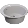 Кухонная мойка GranFest Quarz GF-Z08 Серая искусственный камень (литьевой мрамор) встраиваемый