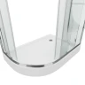 Душевой уголок Grossman Classic 120х80 L GR-9120L профиль Хром стекло прозрачное
