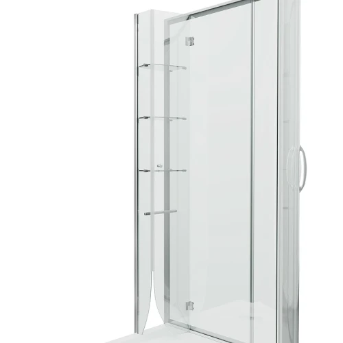 Душевой уголок Grossman Classic 120х80 L GR-9120L профиль Хром стекло прозрачное