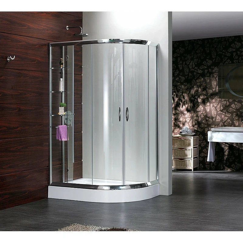 Душевой уголок Grossman Classic 120х80 L GR-9120L профиль Хром стекло прозрачное