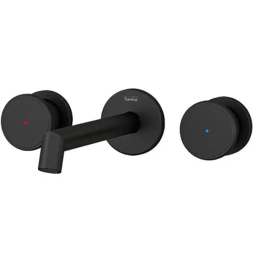 Смеситель для раковины Teska Grande Shine E5318 Черный матовый