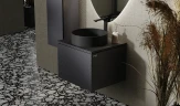 Тумба под раковину Jorno Stone 60 Stn.01.60/P/A/JR подвесная Антрацит МДФ / ЛДСП