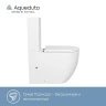 Унитаз компакт Aqueduto Ovo Plus Tornado AQDSOVOT10 цвет Белый глянцевый с бачком и сиденьем Микролифт