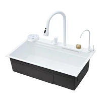 Кухонная мойка Savol 75 S-SC003W многофункциональная цвет Белый