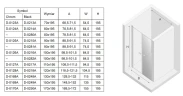 Душевая дверь New Trendy New Soleo Chrome 90 D-0125A профиль Хром стекло прозрачное