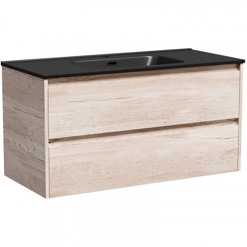 Тумба под раковину Sancos Libra 100 LB100EG подвесная Дуб галифакс натуральный МДФ / ЛДСП