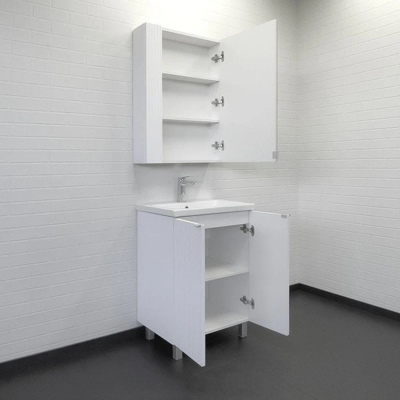 Тумба с раковиной Comforty Лима 60 00-00019241 цвет Белый матовый
