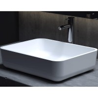 Раковина-чаша Salini Gloria 48 309 1102209M Белая матовая искусственный камень (литьевой мрамор)