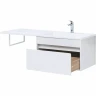 Тумба с раковиной Aquanet Токио 130 R 239218 подвесная Белая МДФ / ЛДСП