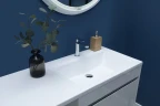 Тумба с раковиной Aquanet Токио 130 R 239218 подвесная Белая МДФ / ЛДСП