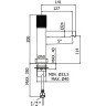 Смеситель для раковины Paffoni Jo JO071NO Черный матовый латунь