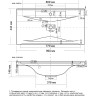 Раковина Madera Milen 100 4627173210133 Белая