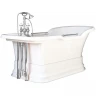 Ванна из искусственного камня Migliore Impero Podium 180x87 25812 подиум Белый слив-перелив Хром