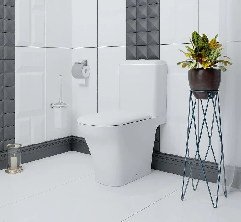 Унитаз компакт Lavinia Boho Bristol 3305001R цвет Белый глянцевый с бачком и сиденьем Микролифт