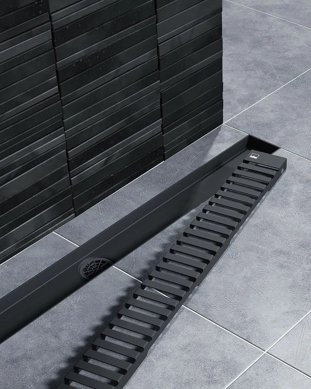 Душевой лоток Timo Drain System 60 DS230106/03 с Черной матовой решеткой