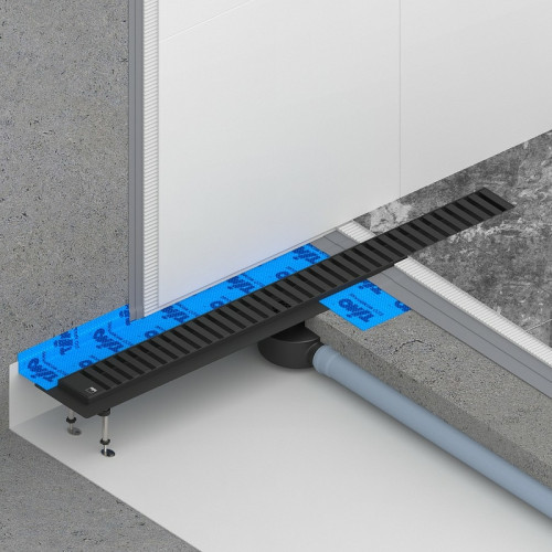 Душевой лоток Timo Drain System 60 DS230106/03 с Черной матовой решеткой
