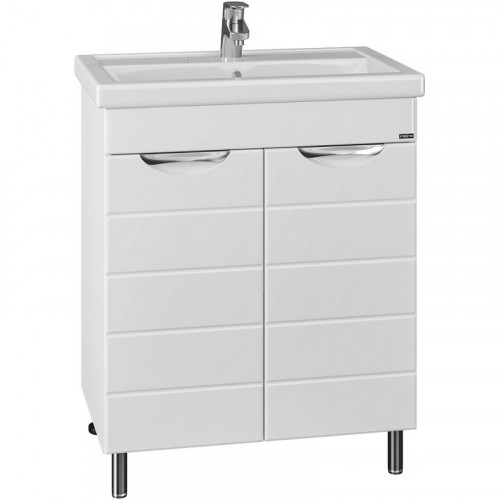 Тумба под раковину СанТа Родос 70 206018 Белая МДФ / ЛДСП