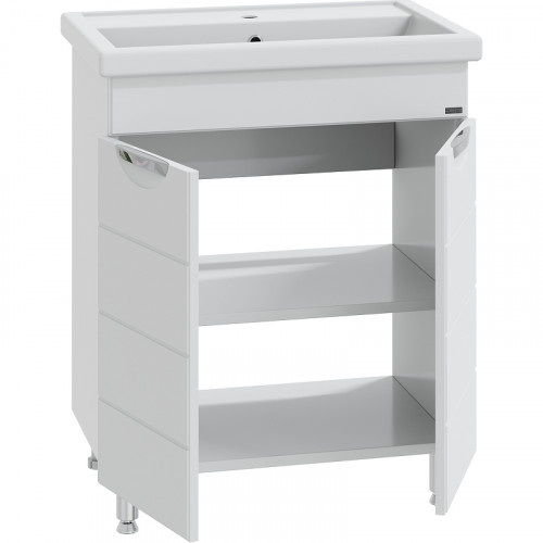 Тумба под раковину СанТа Родос 70 206018 Белая МДФ / ЛДСП