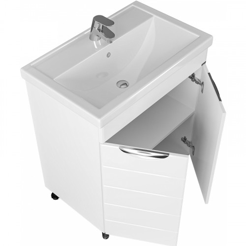 Тумба под раковину СанТа Родос 70 206018 Белая МДФ / ЛДСП