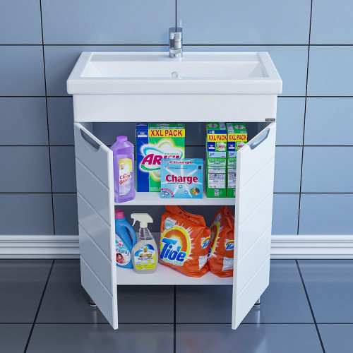 Тумба под раковину СанТа Родос 70 206018 Белая МДФ / ЛДСП