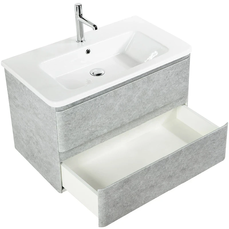 Тумба под раковину BelBagno 80 ALBANO-CER-800-2C-SO-CVG подвесная Cemento Verona Grigio МДФ / ЛДСП