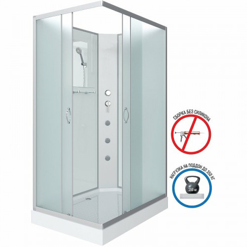 Душевая кабина Niagara Classic 100х80 NG-43085-14QBKG с гидромассажем