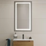 Зеркало BelBagno Kraft 50 SPC-KRAFT-500-900-SENS-NERO с подсветкой Черное с сенсорным выключателем стекло