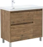 Тумба с раковиной Aquanet Nova Lite 2.0 90 L 365925 цвет Дуб рустикальный