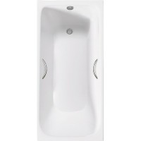 Чугунная ванна Delice Continental Plus 150x70 DLR230633R с отверстиями под ручки без антискользящего покрытия
