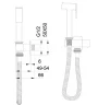 Гигиенический душ со смесителем Wonzon & Woghand WW-88809904-BG цвет Брашированное золото