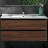 Тумба под раковину Boheme Armadi Art Capolda 100 849-100-D подвесная Dark wood МДФ / ЛДСП