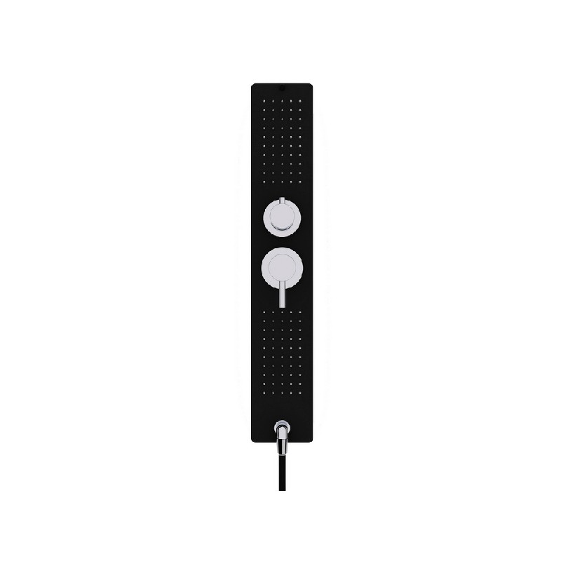 Душевая кабина Black&White Galaxy 8001900 с гидромассажем профиль Черный задняя стенка Белая