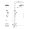 Душевая система Decoroom DR21070 Хром