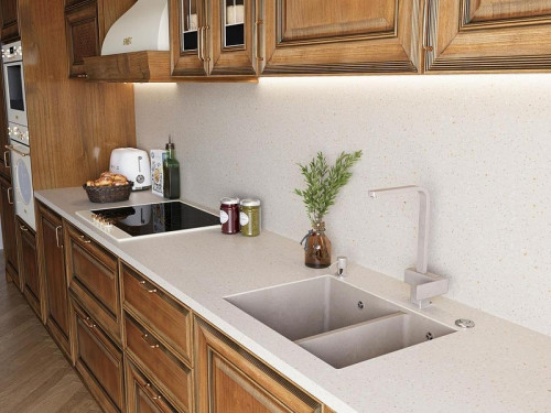 Кухонная мойка Emar Quartz 66,5 EMQ-2665.PL цвет Берилл