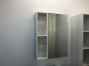 Зеркальный шкаф Comforty Прага 60 00004147599 Дуб белый МДФ / ЛДСП, стекло