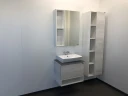 Зеркальный шкаф Comforty Прага 60 00004147599 Дуб белый МДФ / ЛДСП, стекло