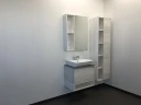 Зеркальный шкаф Comforty Прага 60 00004147599 Дуб белый МДФ / ЛДСП, стекло