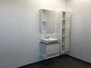 Зеркальный шкаф Comforty Прага 60 00004147599 Дуб белый МДФ / ЛДСП, стекло