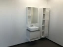 Зеркальный шкаф Comforty Прага 60 00004147599 Дуб белый МДФ / ЛДСП, стекло