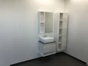 Зеркальный шкаф Comforty Прага 60 00004147599 Дуб белый МДФ / ЛДСП, стекло