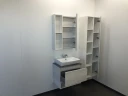 Зеркальный шкаф Comforty Прага 60 00004147599 Дуб белый МДФ / ЛДСП, стекло