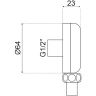 Шланговое подключение Webert AC1016015 Хром