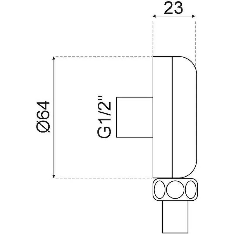 Шланговое подключение Webert AC1016015 Хром
