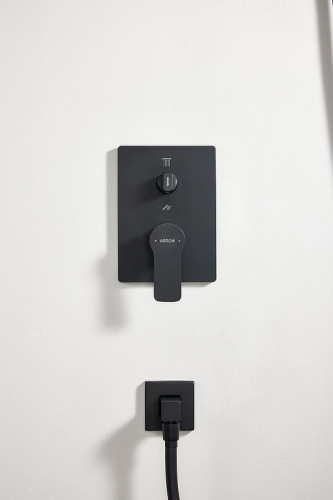 Душевая система Arrow ARQ1201HUMB цвет Черный матовый