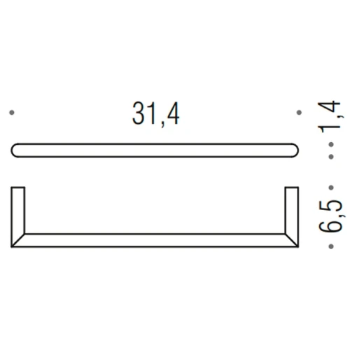 Полотенцедержатель Colombo Design Mini B4009.CR Хром
