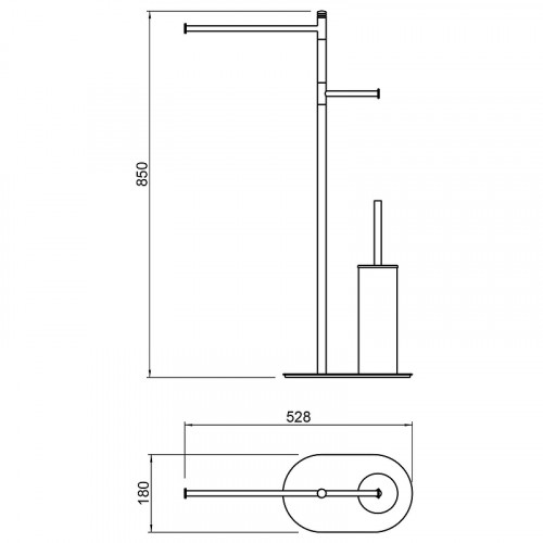 Напольная стойка Timo Saona 13085/16 цвет Белый матовый
